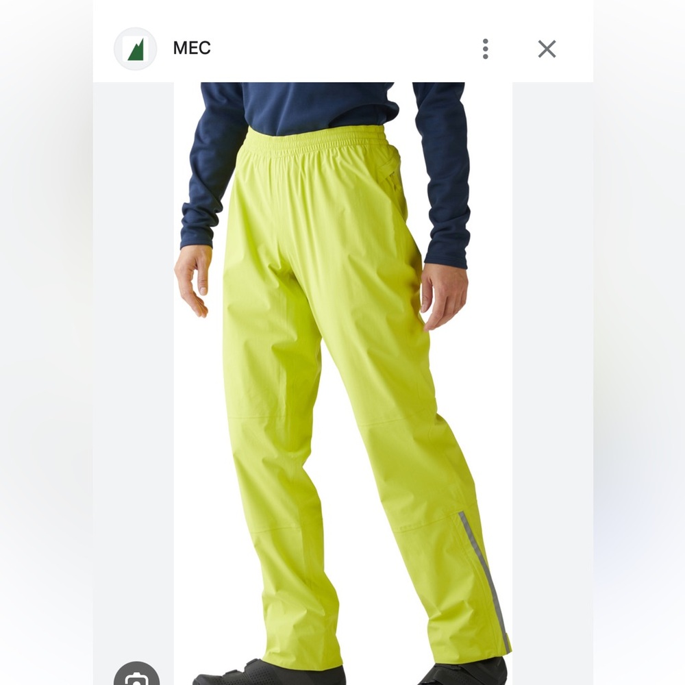 NWT mec hydrocycle pants